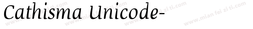 Cathisma Unicode字体转换